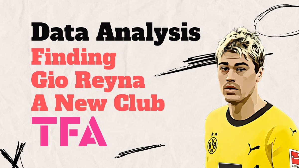 La Liga Or Serie A? Finding A New Club For Borussia Dortmund's Gio Reyna - Data Analysis Post feature image