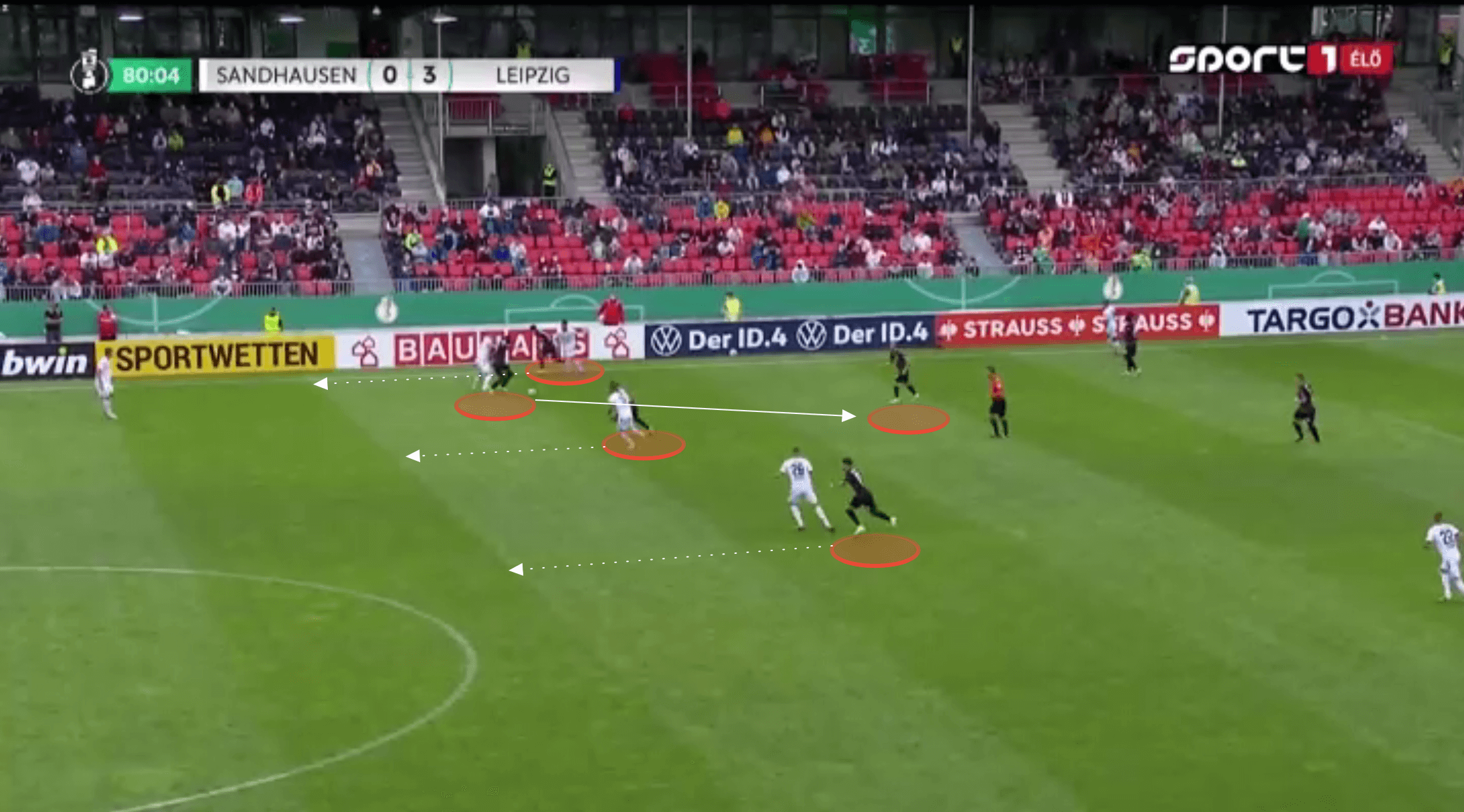 A first glimpse at Jesse Marsch's RB Leipzig as they comfortably saw off Sandhausen - tactical analysis tactics