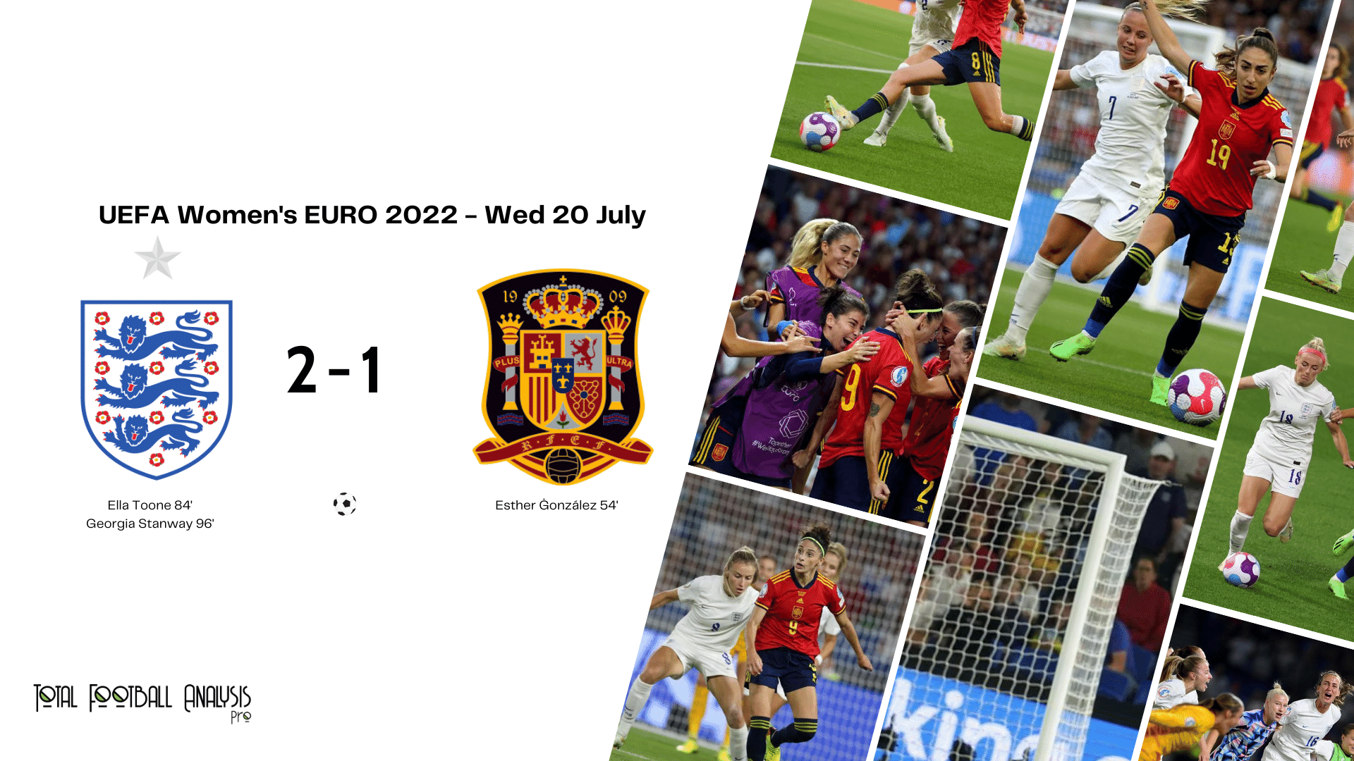 WEURO 2022: England vs Spain - data viz, stats and insights