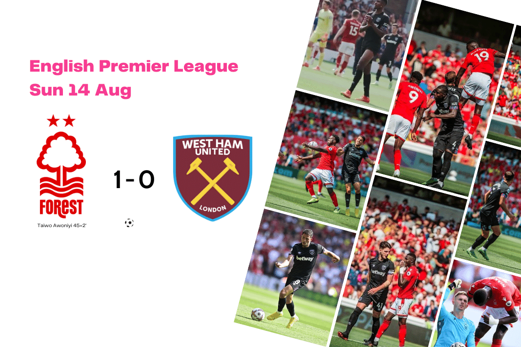 Premier League 2022/23: Nottingham Forest vs West Ham - data viz, stats and insights