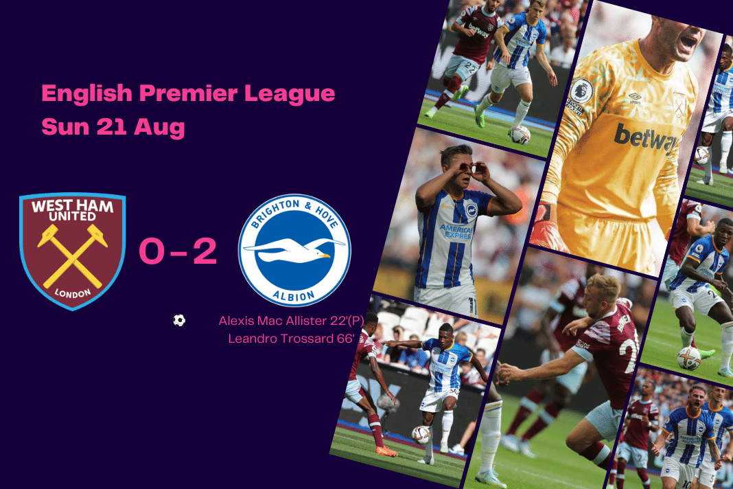 Premier League 2022/23: West Ham vs Brighton - data viz, stats and insights