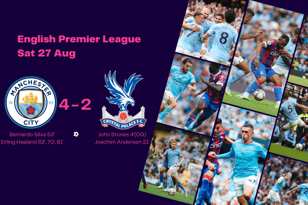 Premier League 2022/23: Man City vs Crystal Palace - data viz, stats and insights