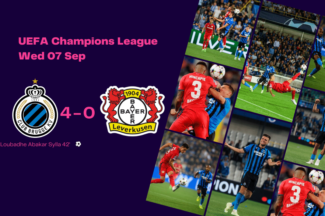 UEFA Champions League 2022/23: Club Brugge vs Leverkusen - data viz, stats and insights