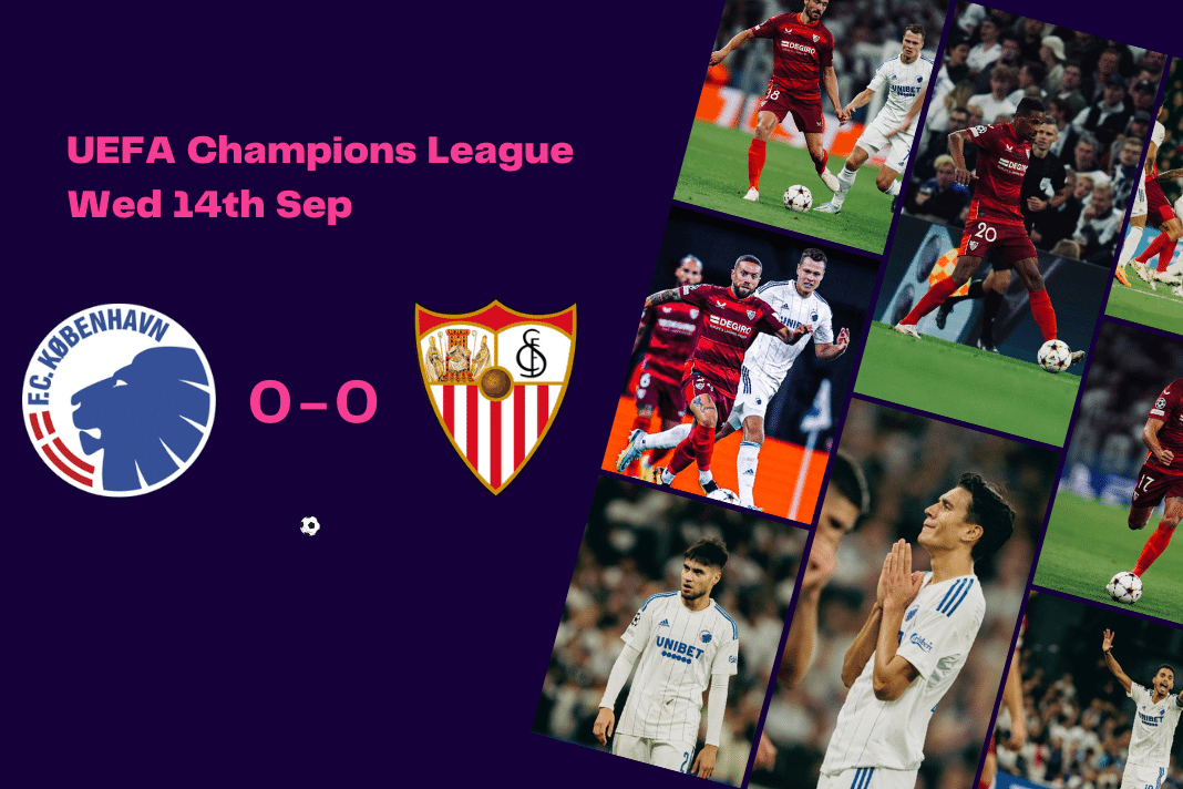 UEFA Champions League 2022/23: Copenhagen vs Sevilla - data viz, stats and insights