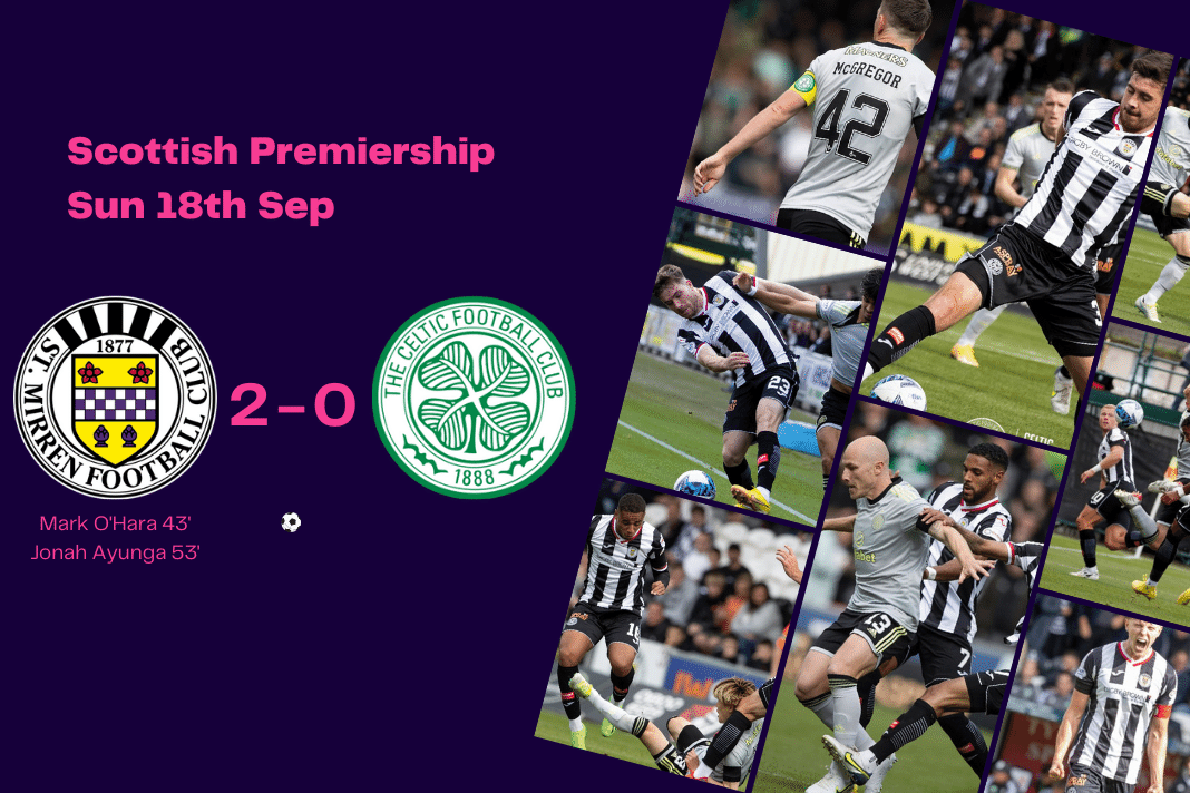 Scottish Premiership 2022/23: St Mirren vs Celtic - data viz, stats and insights