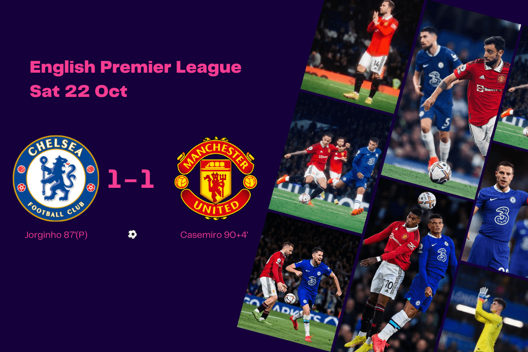 Premier League 2022/23: Chelsea vs Manchester United - data viz, stats and insights