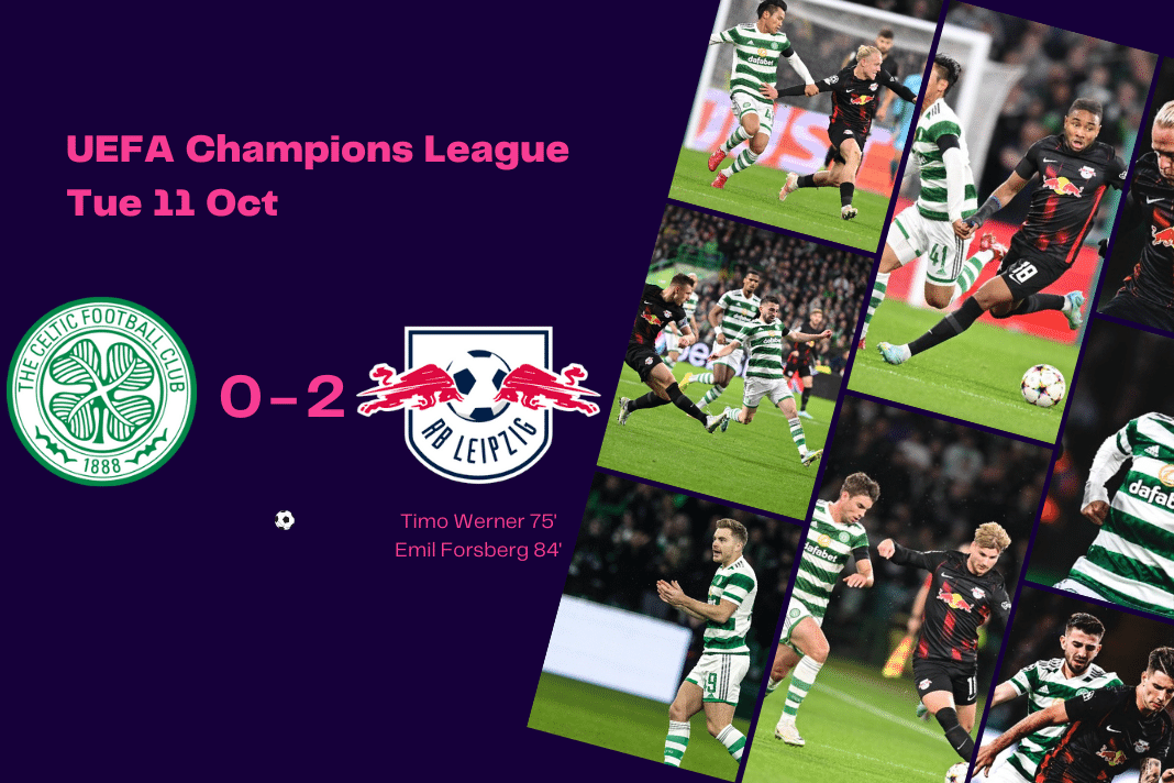 UEFA Champions League 2022/23: Celtic vs RB Leipzig - data viz, stats and insights