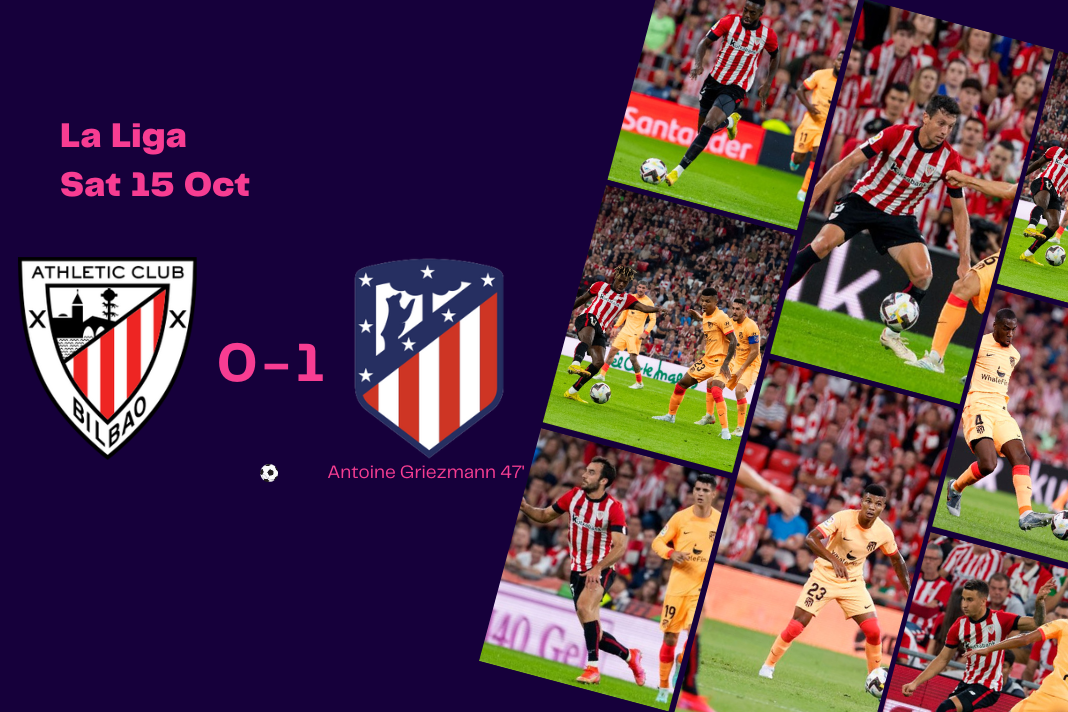 La Liga 2022/23: Bilbao vs Atletico Madrid - data viz, stats and insights