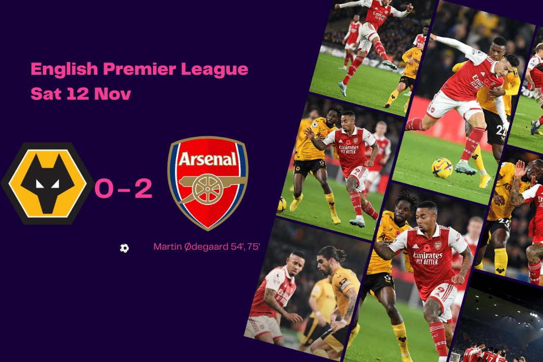 Premier League 2022/23: Wolves vs Arsenal - data viz, stats and insights