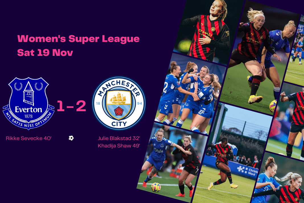 Women's Super League 2022/23: Everton vs Manchester City - data viz, stats and insights