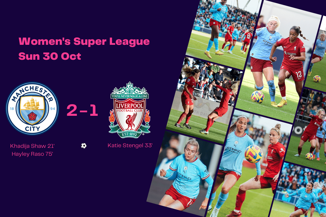 Women's Super League 2022/23: Manchester City vs Liverpool - data viz, stats and insights