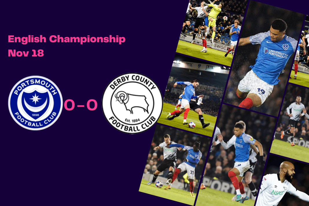 EFL Championship 2022/23: Portsmouth vs Derby - data viz, stats and insights