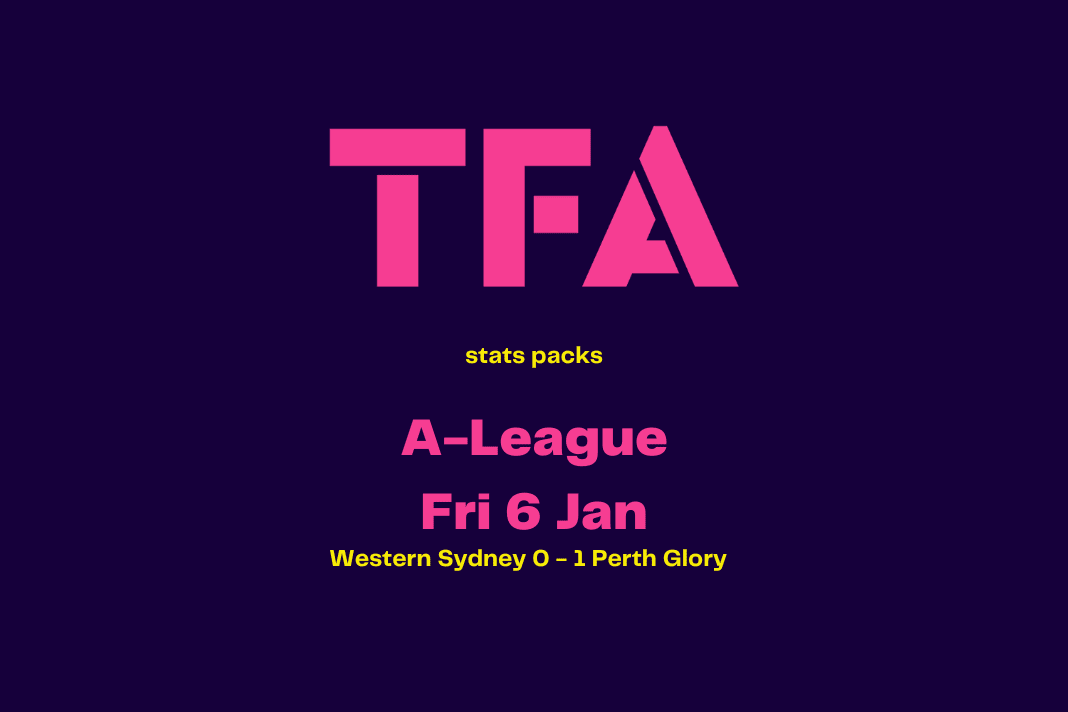 A League 2022/23: Perth Glory vs Western Sydney - data viz, stats and insights