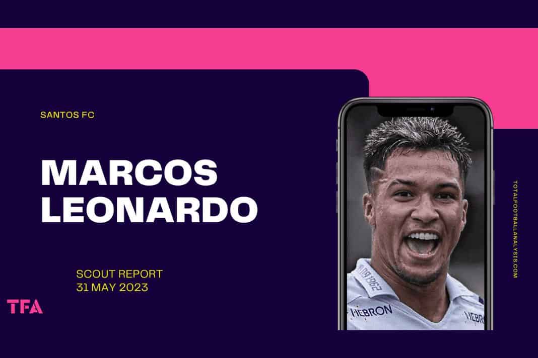 Marcos Leonardo - Santos FC Man United Roma scout report