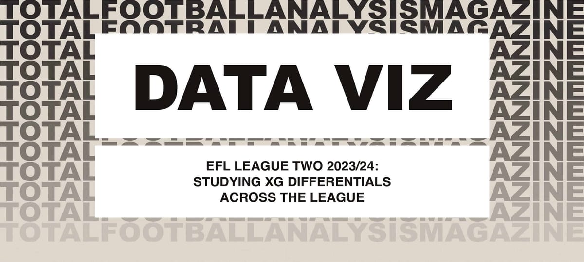 EFL League Two 2023/24: Studying xG Differentials across the league Post feature image