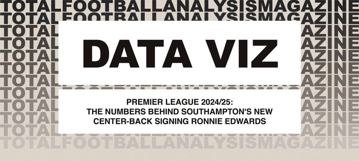 Premier League 2024/25: The Numbers Behind Southampton’s New Center-Back Signing Ronnie Edwards Post feature image