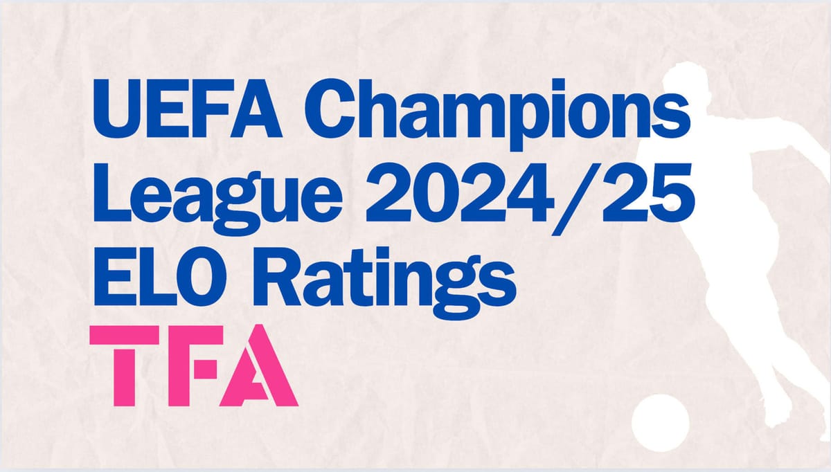 ELO Rating Predictions For All UEFA Champions League Teams 2024/25 – Data Analysis Post feature image