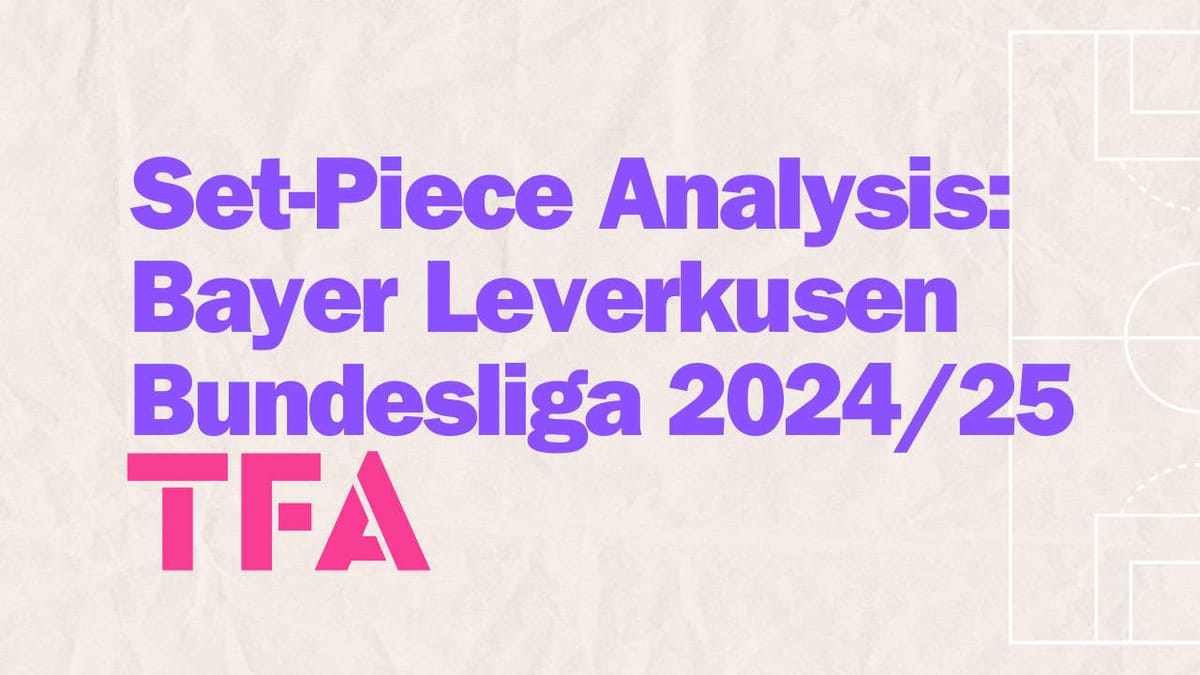 Set-Piece Analysis Bayer Leverkusen Bundesliga 202425