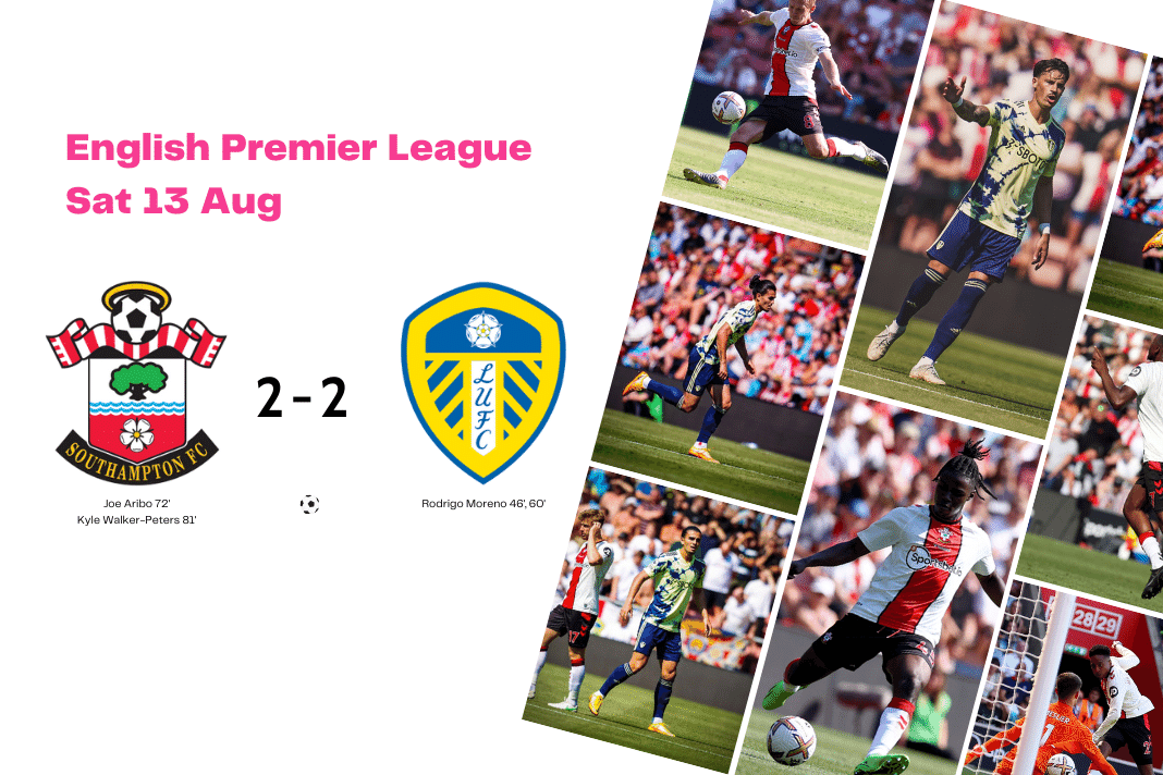 Premier League 2022/23: Southampton vs Leeds - data viz, stats and insights