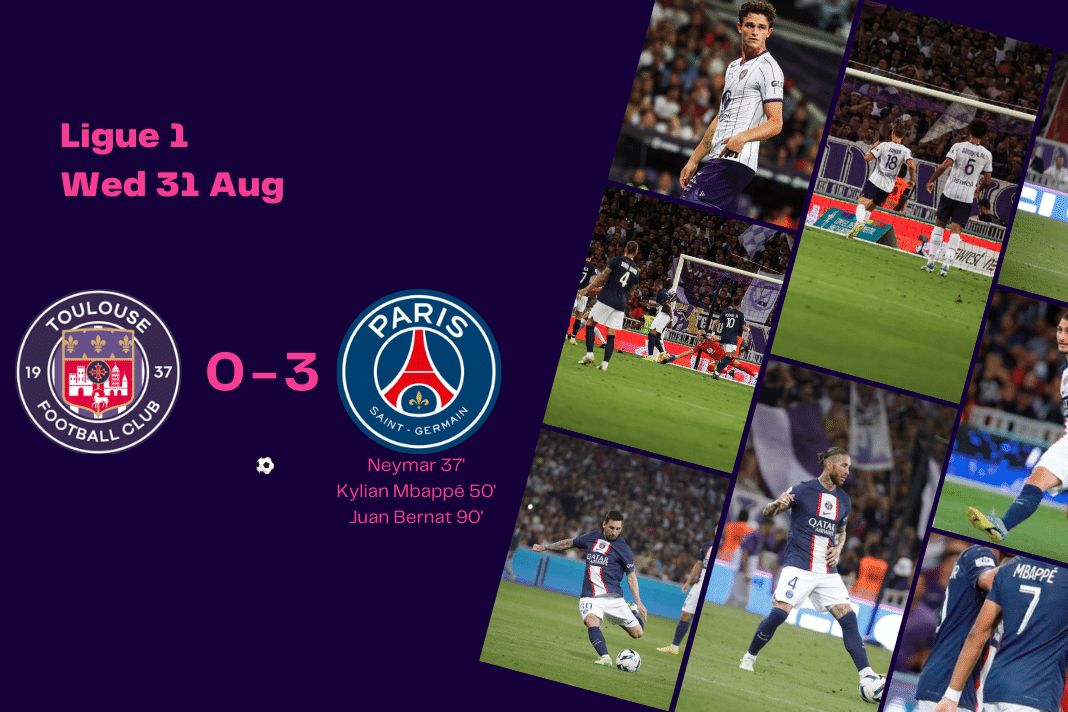 Ligue 1 2022/23: Toulouse vs PSG - data viz, stats and insights