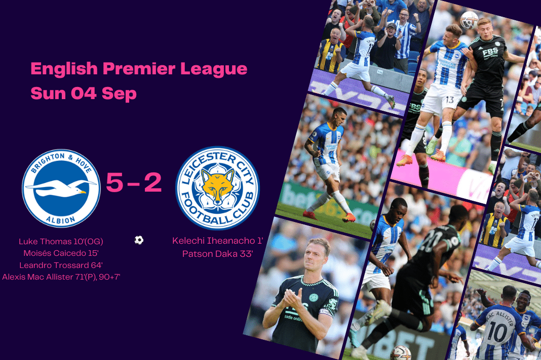 Premier League 2022/23: Brighton vs Leicester - data viz, stats and insights