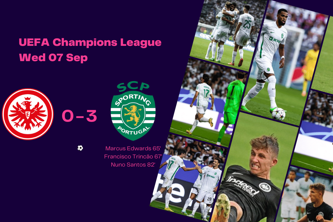 UEFA Champions League 2022/23: Frankfurt vs Sporting - data viz, stats and insights