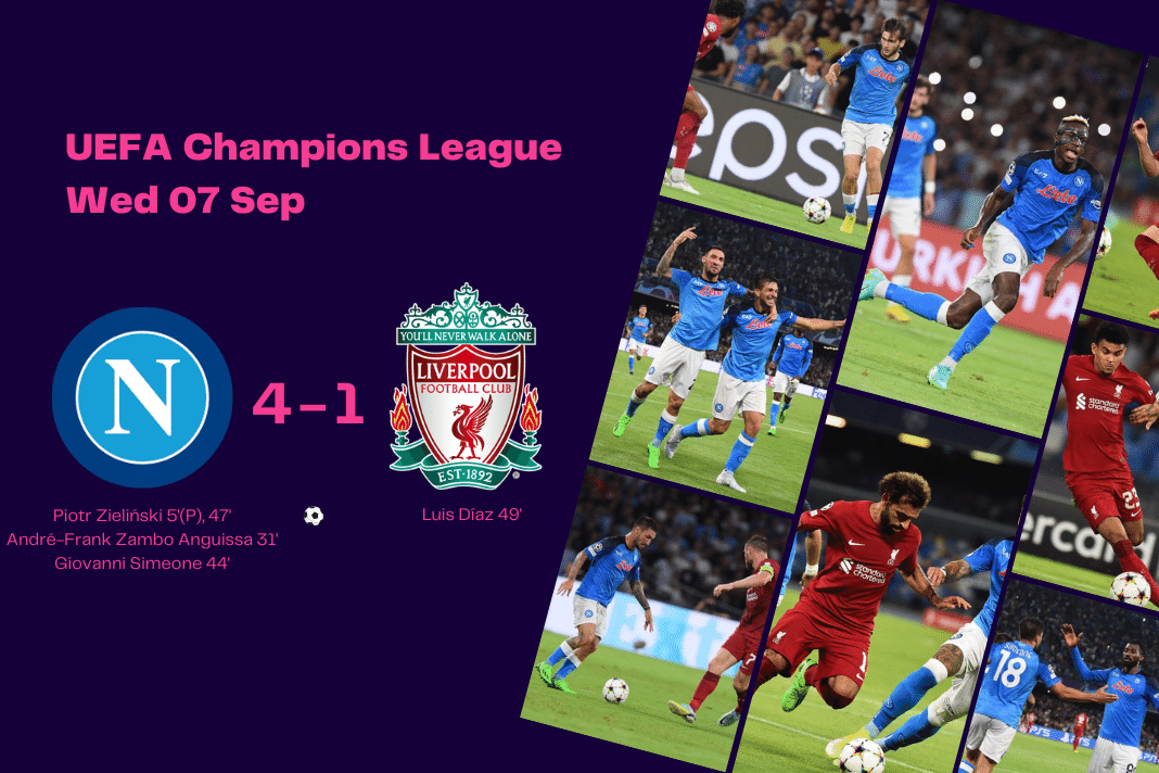 UEFA Champions League 2022/23: Napoli vs Liverpool - data viz, stats and insights