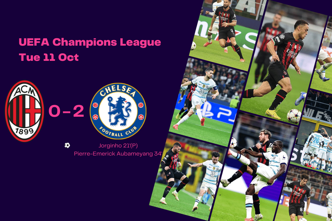 UEFA Champions League 2022/23: Chelsea vs AC Milan - data viz, stats and insights