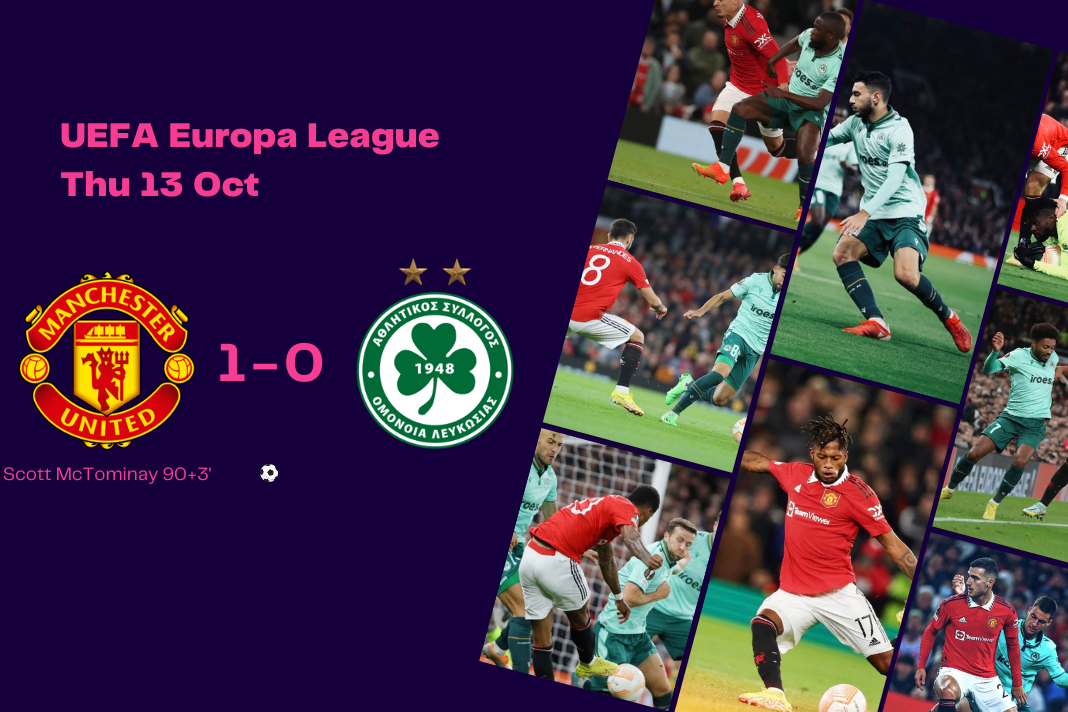 UEFA Europa League 2022/23: Man Utd vs Omonia - data viz, stats and insights