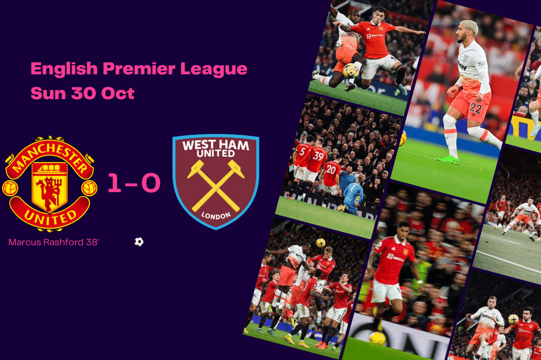 Premier League 2022/23: Manchester United vs West ham United - data viz, stats and insights