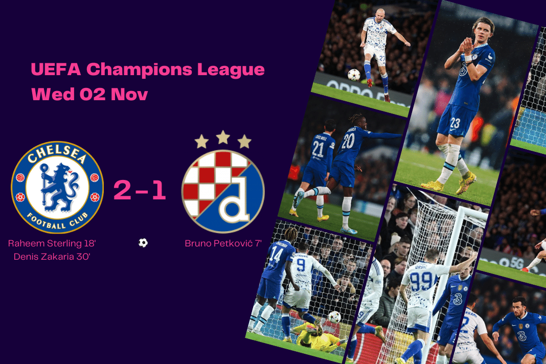 UEFA Champions League 2022/23: Chelsea vs Zagreb - data viz, stats and insights