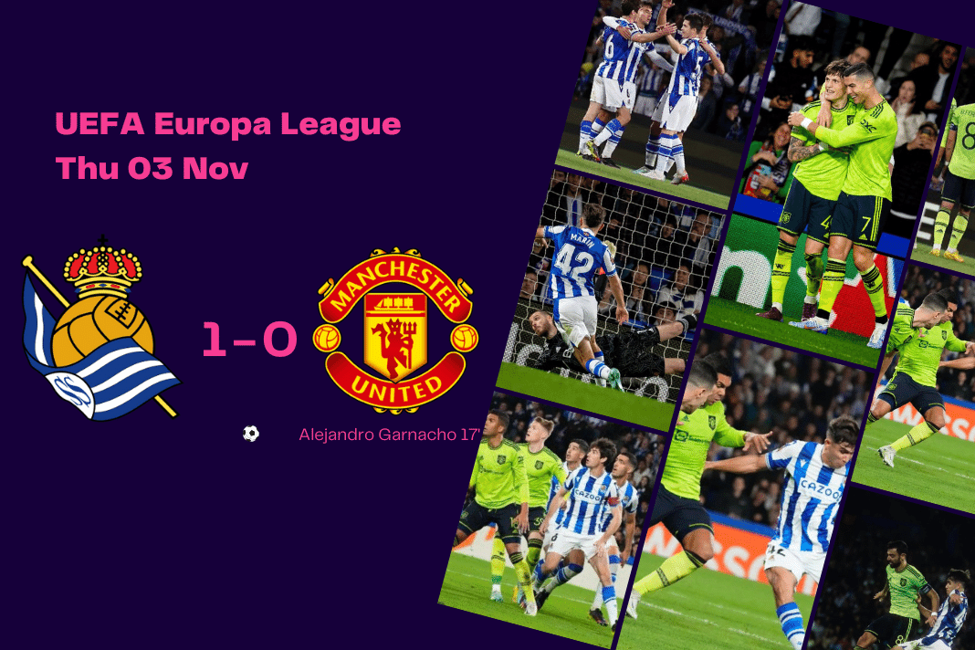 UEFA Europa League 2022/23: Real Sociedad vs Man Utd - data viz, stats and insights