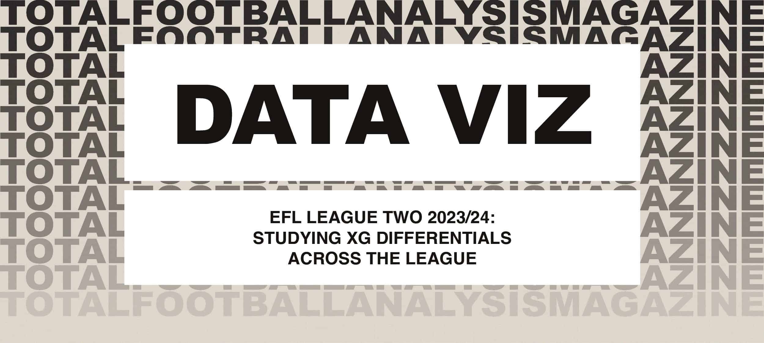 EFL League Two 2023/24: Studying xG Differentials across the league feature image