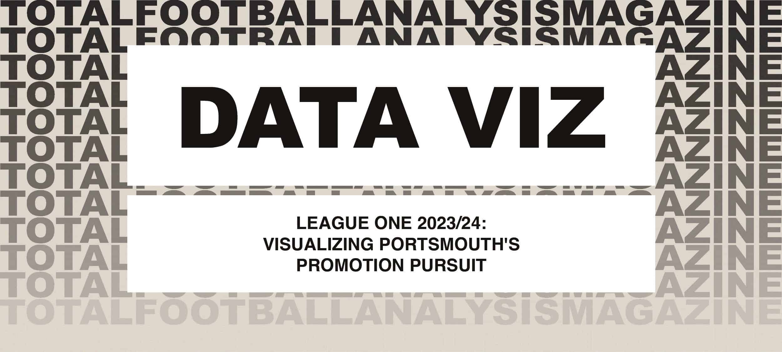 League One 2023/24: Visualizing Portsmouth’s promotion pursuit feature image