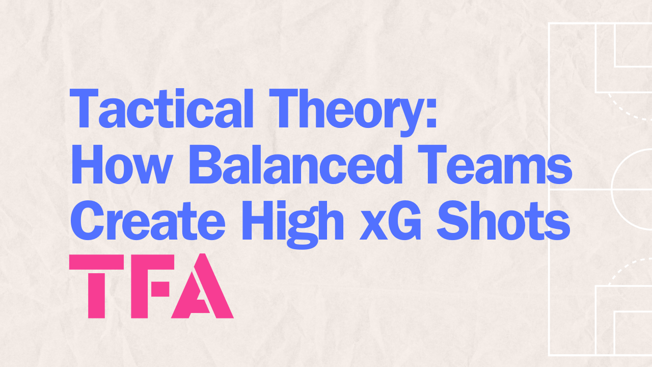 Tactical Theory How Balanced Teams Create High xG Shots