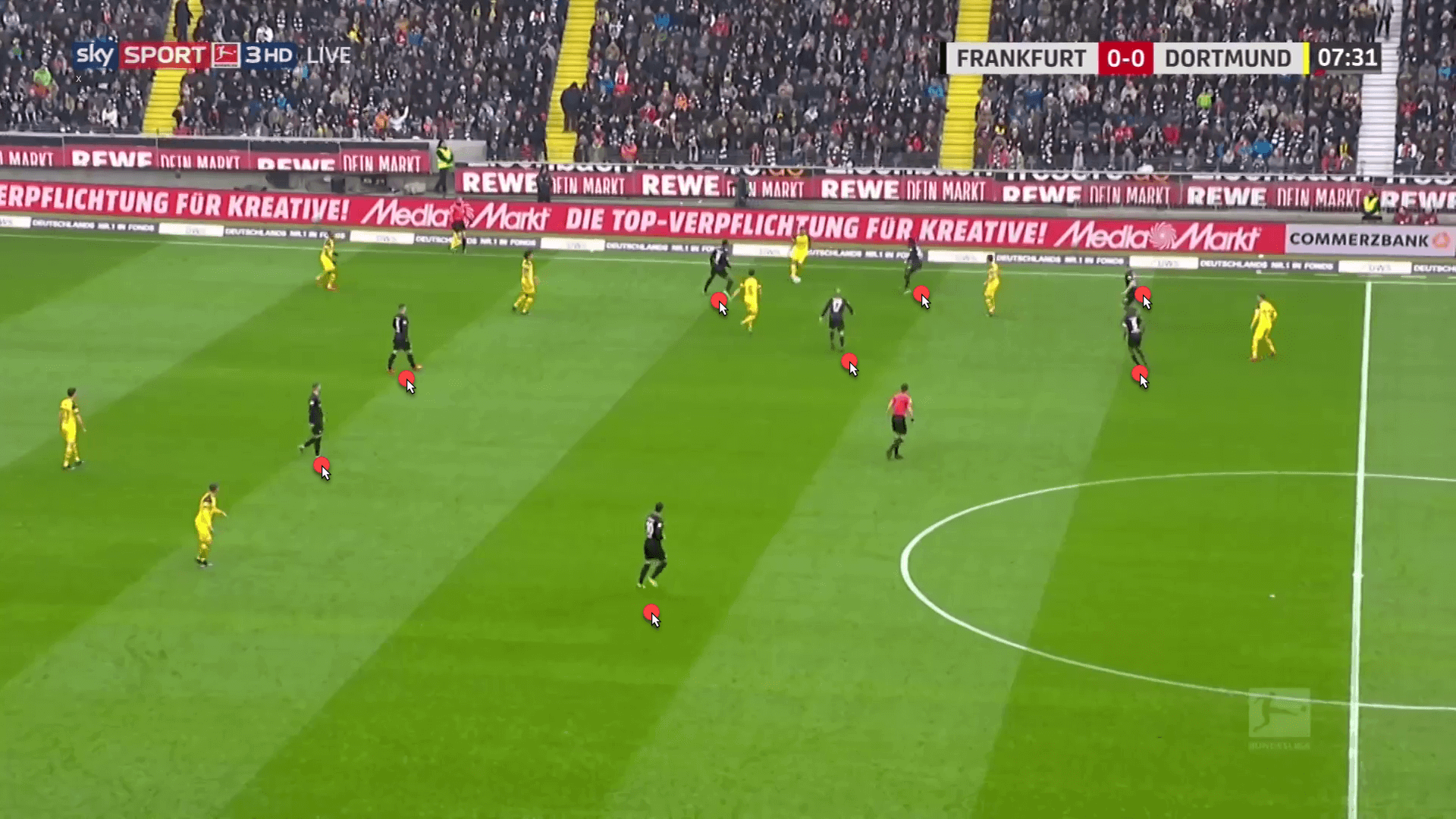 Eintracht Frankfurt Borussia Dortmund Bundesliga Tactical Analysis Statistics