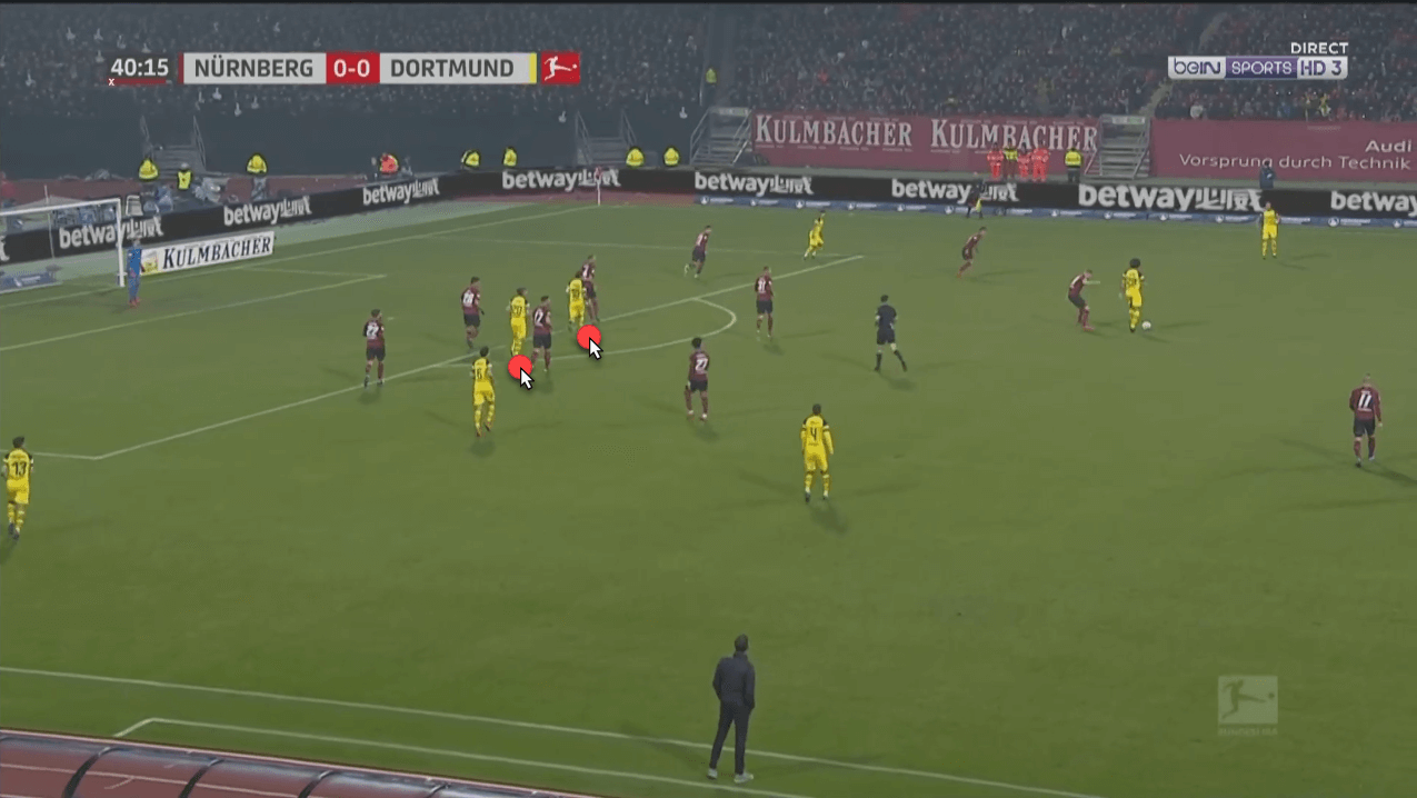 FC Nürnberg Borussia Dortmund Bundesliga Tactical Analysis Statistics