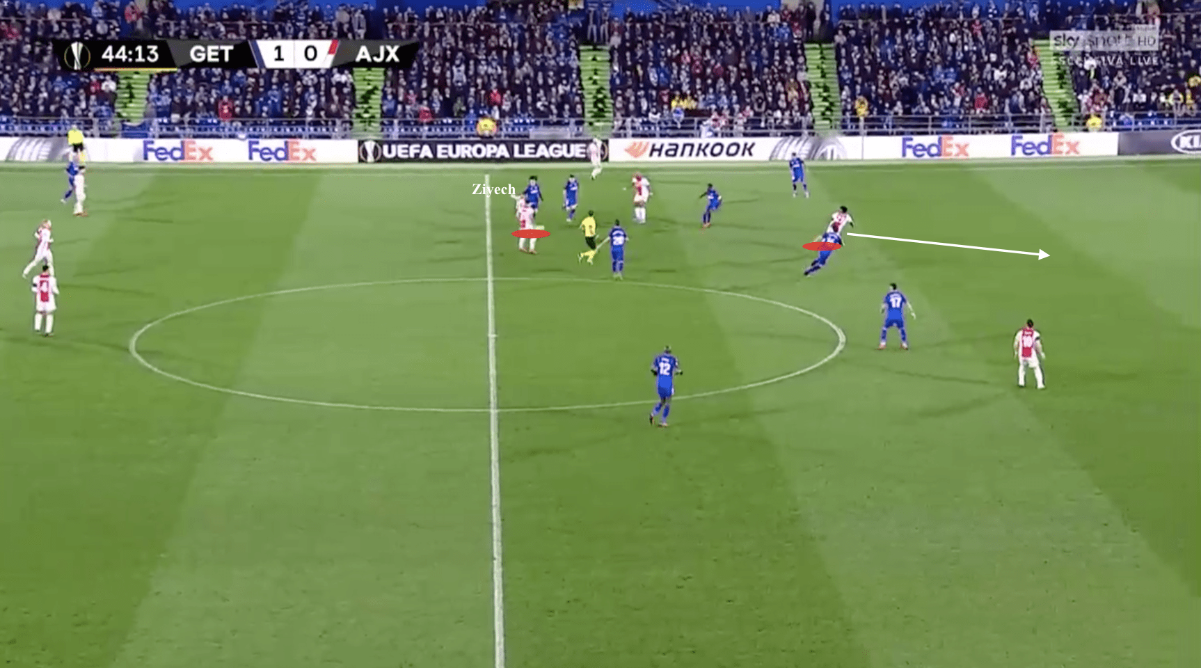 Ziyech's best ability as a playmaker is that he is efficient. This quick thinking is what Chelsea need in the final third. Both Hudson-Odoi and Mount, who as mentioned above are Chelsea's most creative players this season, struggle in decision-making aspects, which is understandable since both are quite young. However, this lack of quick thinking can hurt Chelsea, and having Ziyech pulling the strings will allow for quicker interplay from Chelsea in the final third.