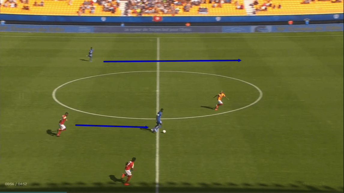 Laurent Batlles at ES Troyes AC 2019/20 - tactical analysis tactics