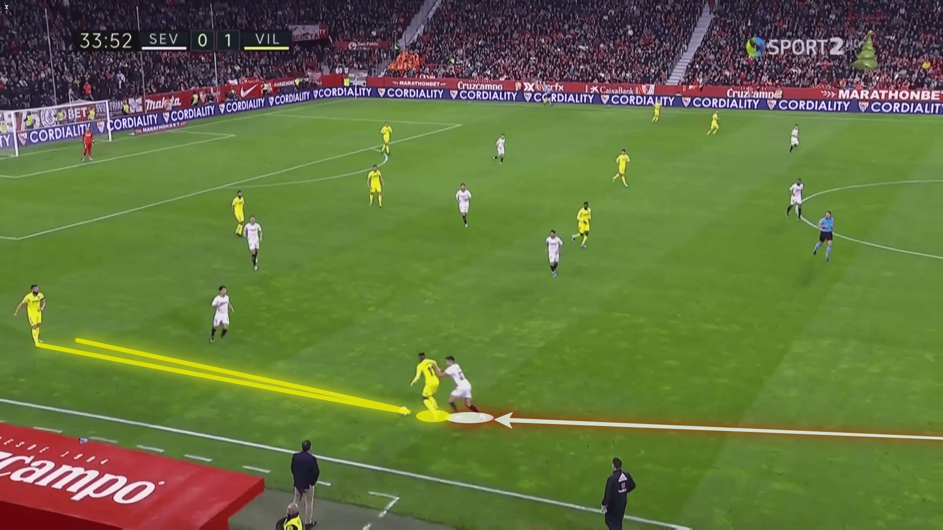 How Julen Lopetegui's Sevilla are using wing-backs to break into Spain's big three tactical analysis tactics