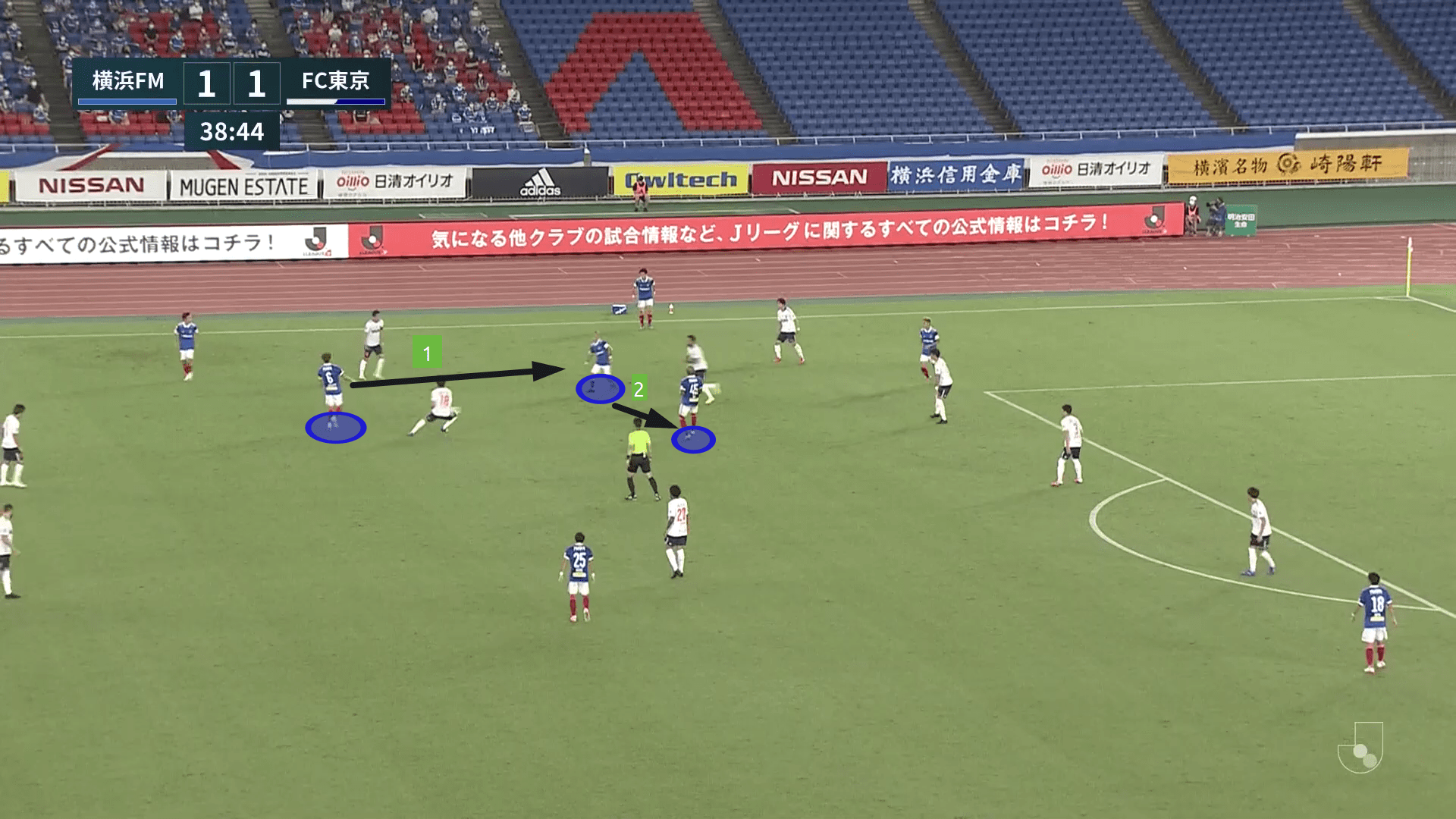 J1 League 2020: Yokohama F. Marinos vs FC Tokyo - tactical analysis tactics