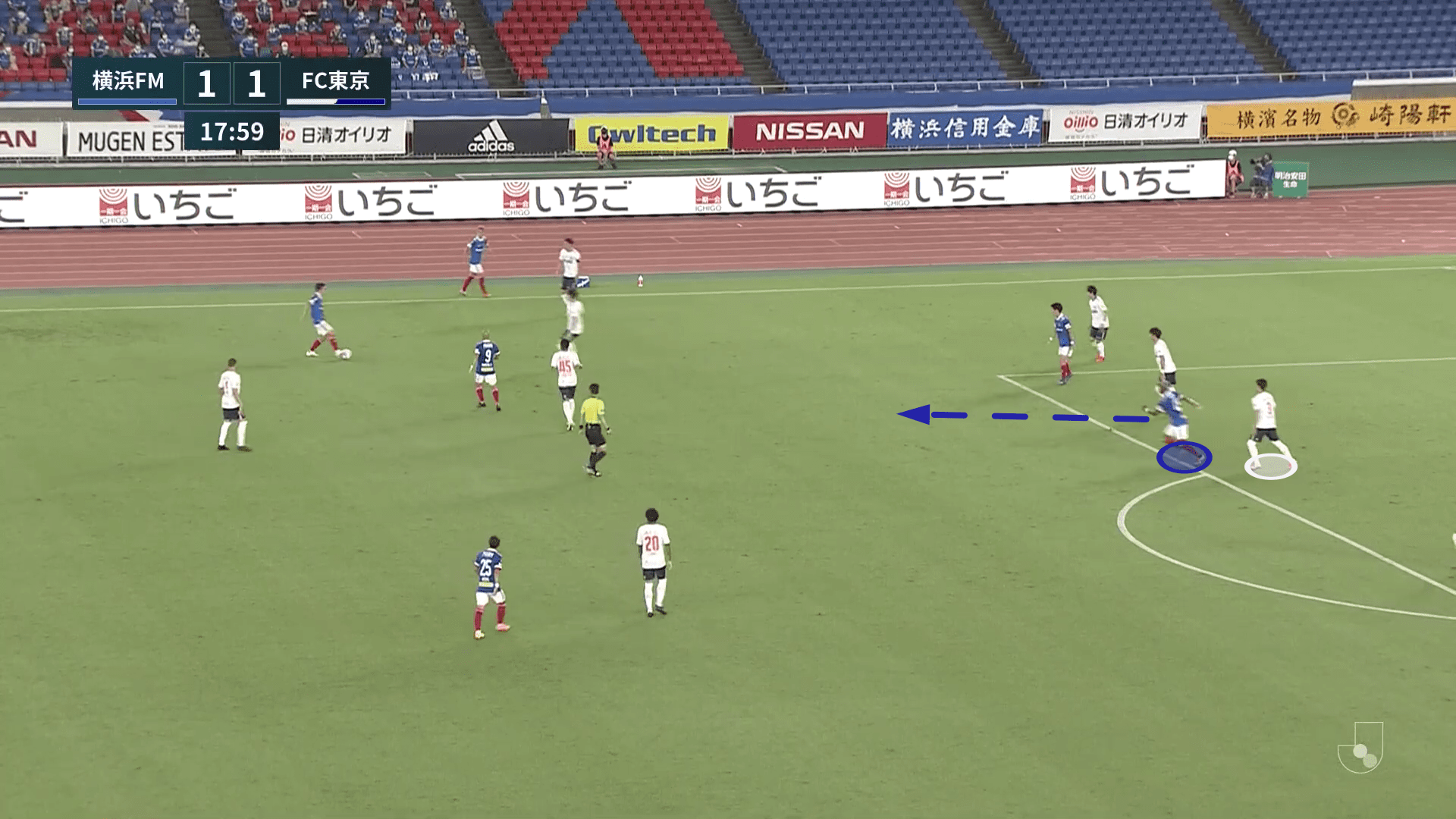 J1 League 2020: Yokohama F. Marinos vs FC Tokyo - tactical analysis tactics