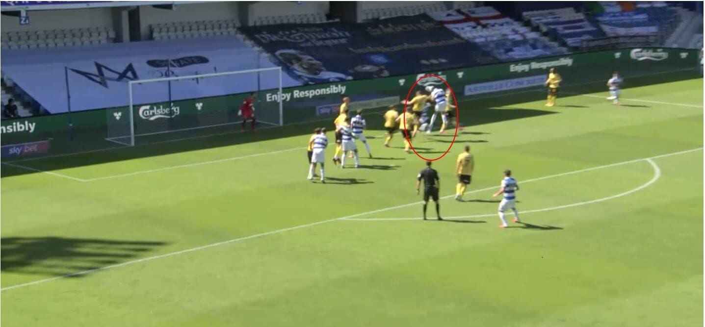 QPR's corner goal vs. Millwall set piece analysis