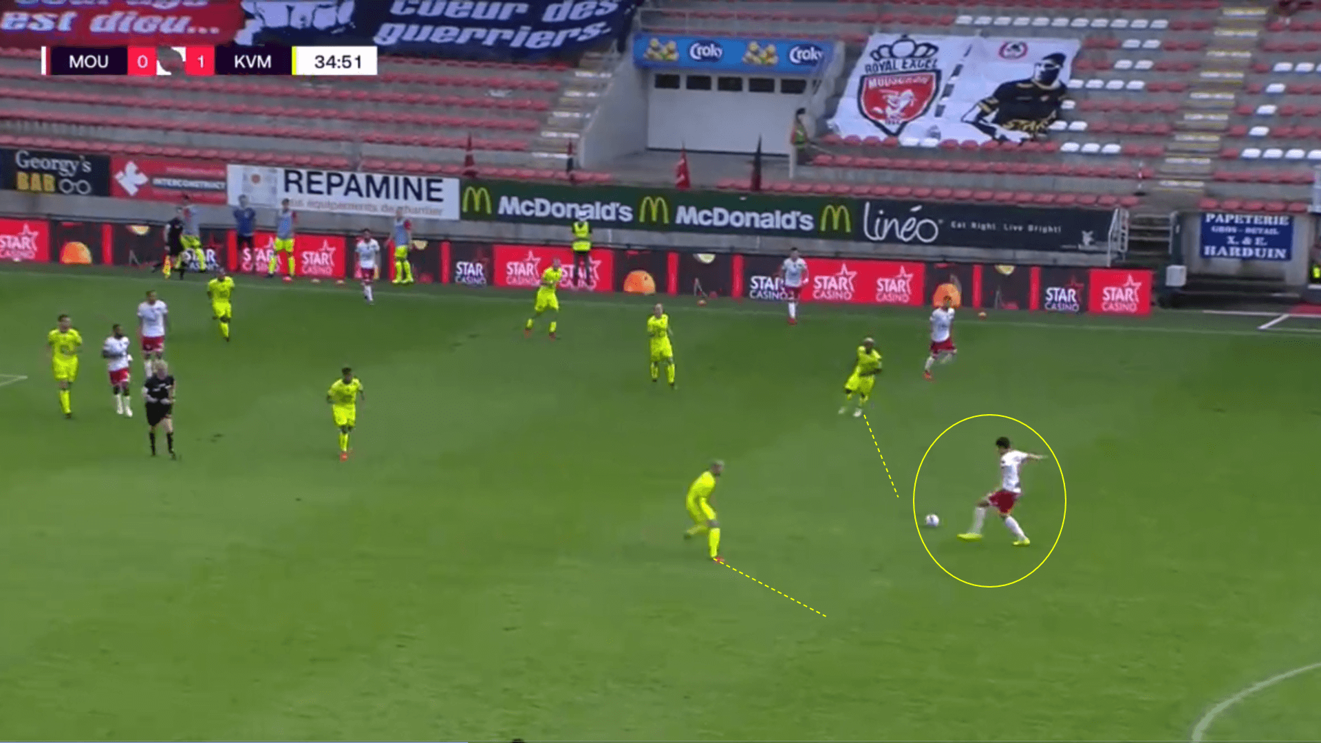 Belgian Pro League - Royal Mouscron v KV Mechelen - tactical analysis tactics