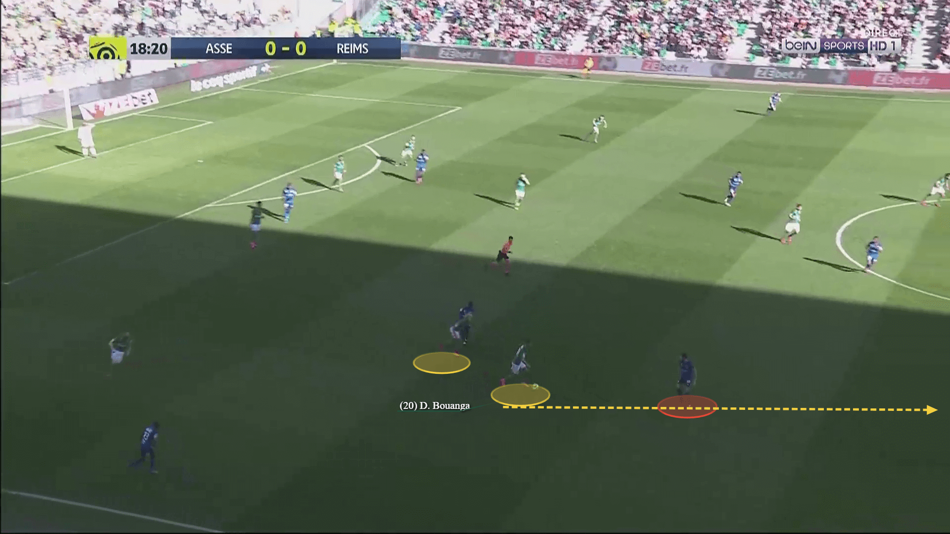 Denis Bouanga: His importance in Saint-Etienne's tactics - scout report tactical analysis tactics