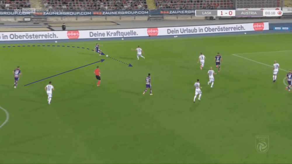 Georg Teigl at Austria Vienna 2020/21 - scout report - tactical analysis tactics