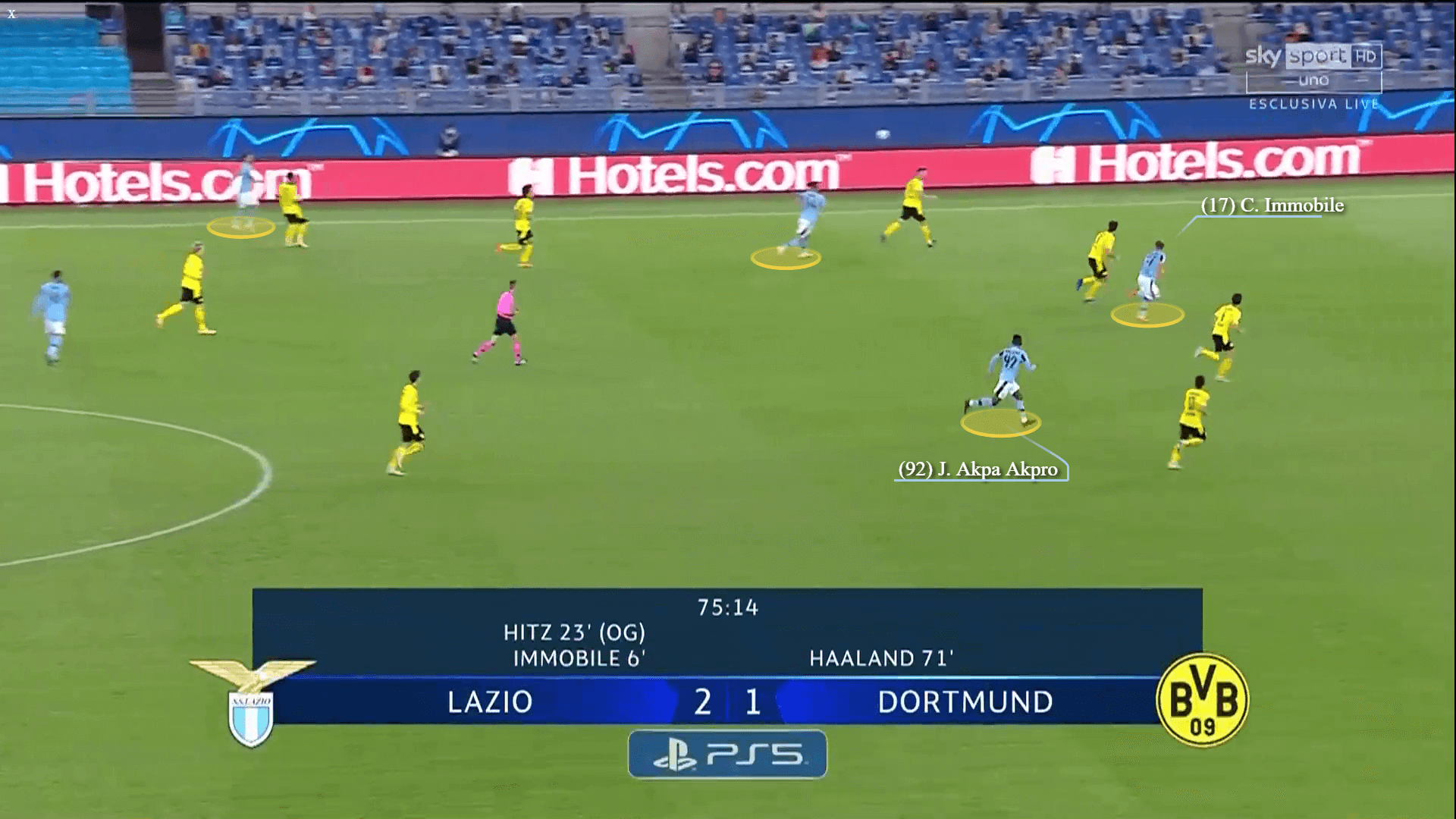 UEFA Champions League 2020/2021: Lazio vs Borussia Dortmund - tactical analysis tactics