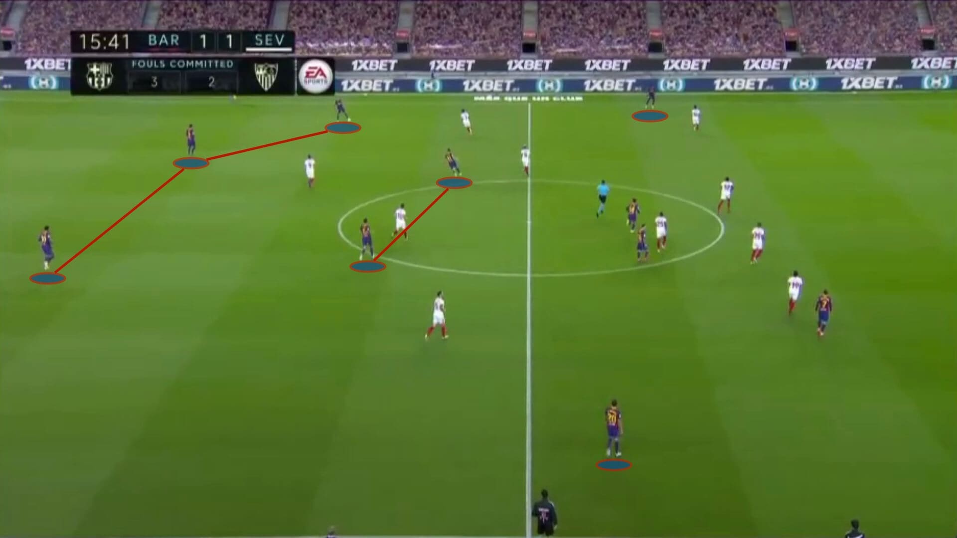 Barcelona vs Sevilla 2020/21 - tactical analysis tactics