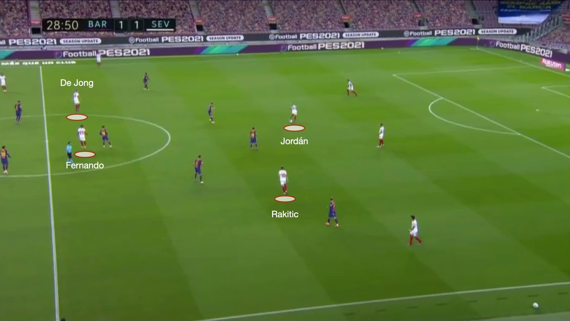 Barcelona vs Sevilla 2020/21 - tactical analysis tactics