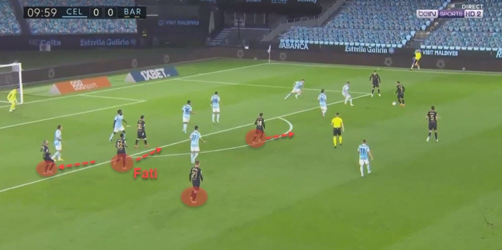 Barcelona 2020/21: Fati and his role in Koeman's system - scout report - tactical analysis - tactics